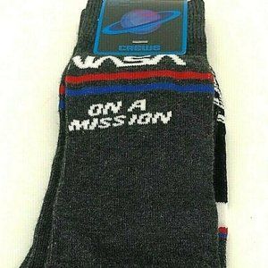 Crews NASA On a Mission Black Men’s Crew Size